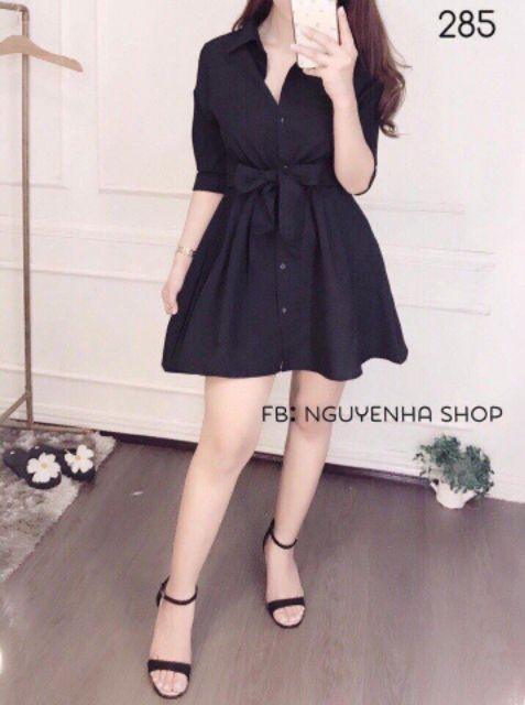 ĐẦM SƠ MI CHẤT KATE (hình thật 100%) | BigBuy360 - bigbuy360.vn