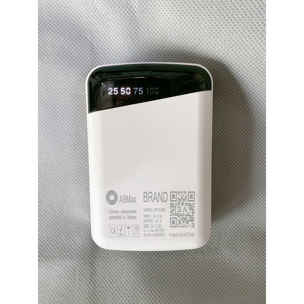 [ RẺ VÔ ĐỊCH ] Sạc Dự Phòng -3A 6000mah [Bảo Hành 1 Năm ] Tặng Dây Sạc