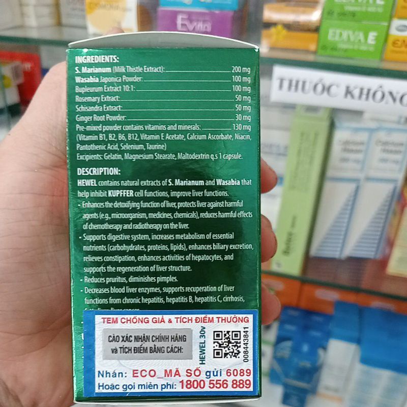 ✅ [Chính Hãng] Hewel Thực phẩm hỗ trợ tăng khả năng thải độc bảo vệ gan.