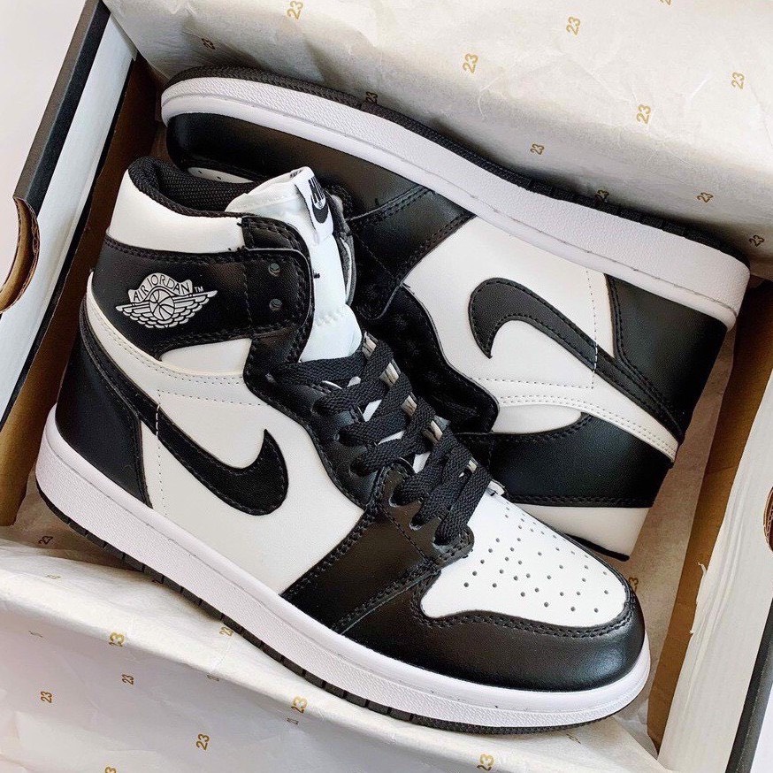 Giày jordan 1 high panda, các màu cao cổ đen trắng , xanh trắng ,nâu đen dành cho nam nữ | BigBuy360 - bigbuy360.vn