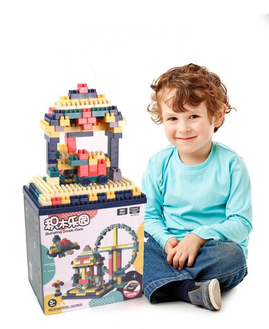 Bộ lego xếp hình 520 chi tiết đồ chơi cho bé lắp ráp , trò chơi phát triển tư duy , sáng tạo , trí tưởng tượng.