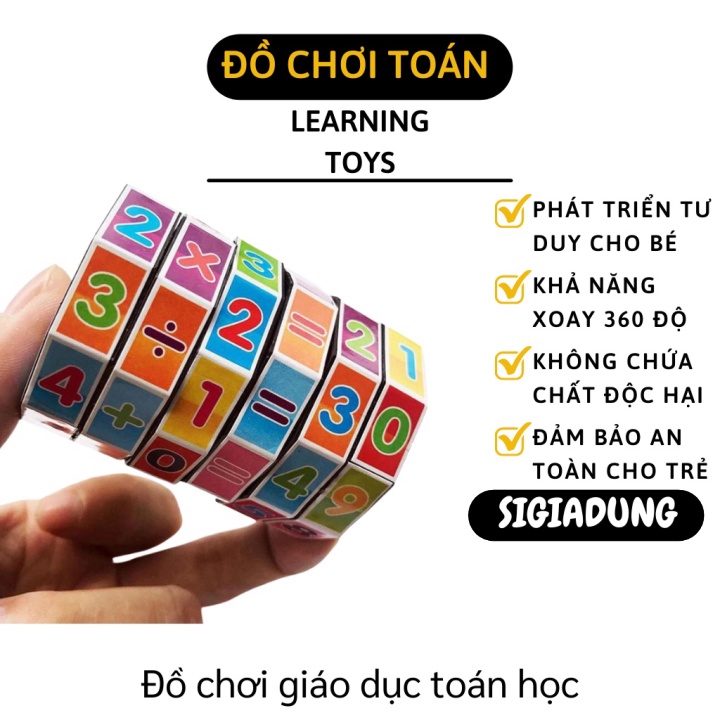 [SGD] Rubik Toán Học - Đồ Chơi Trí Tuệ Bằng Gỗ Nhiều Phép Tính Giúp Bé Phát Triển 4369