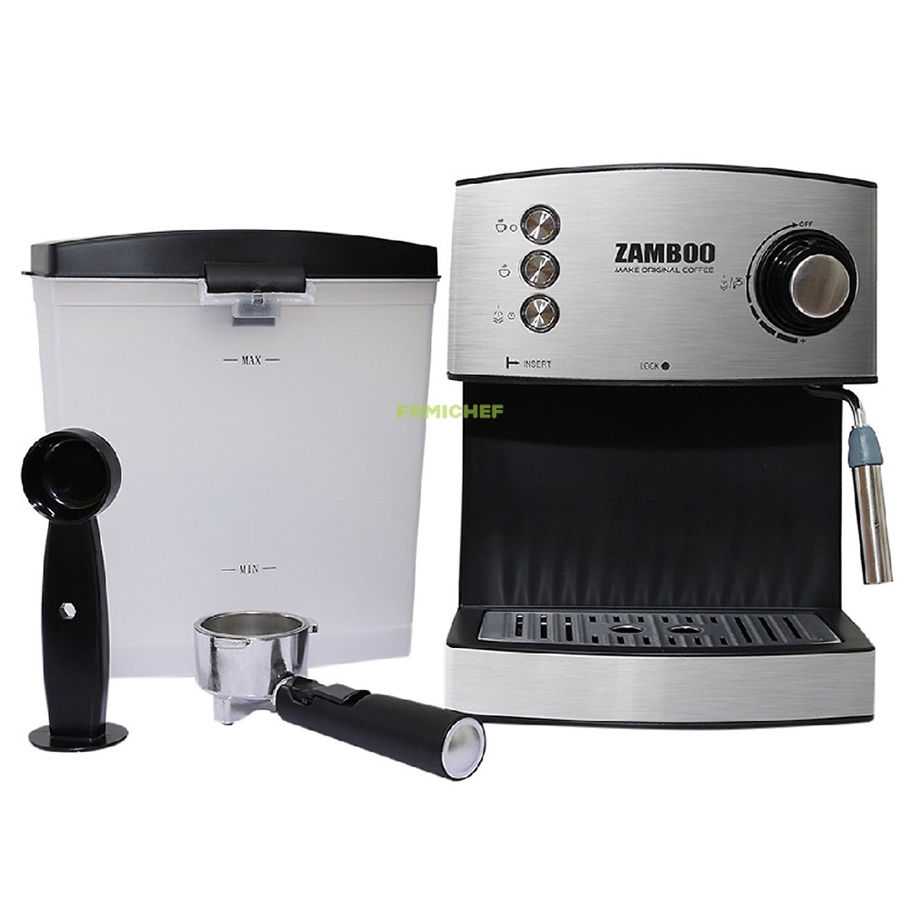 Máy pha cà phê Espresso Zamboo ZB88CF - Tặng kèm 250 gram cà phê