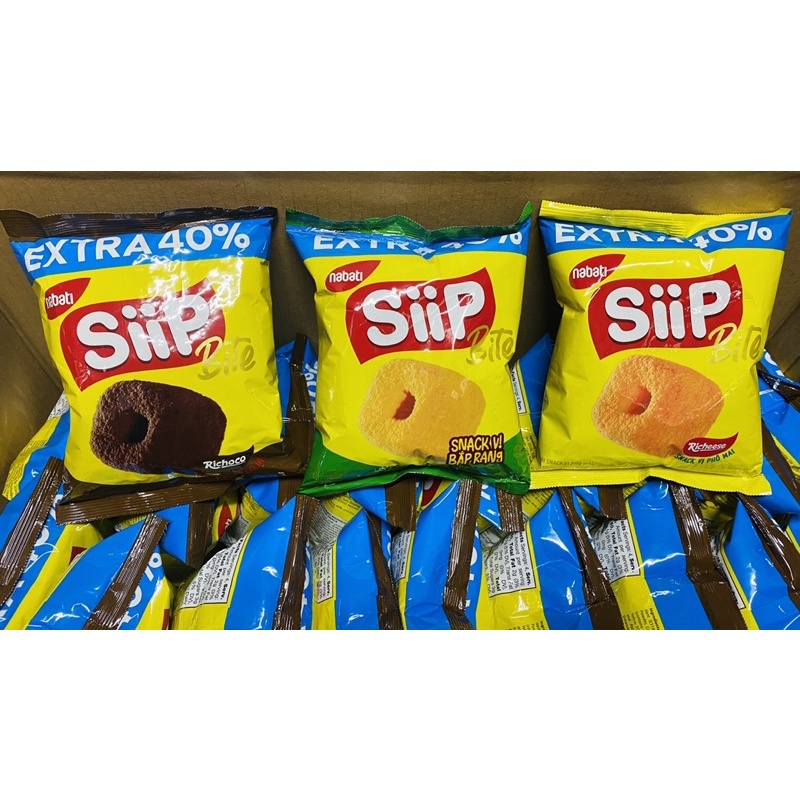 Bánh Snack Nabati Siip Bite Gói 40g - Extra 40% (3 vị)