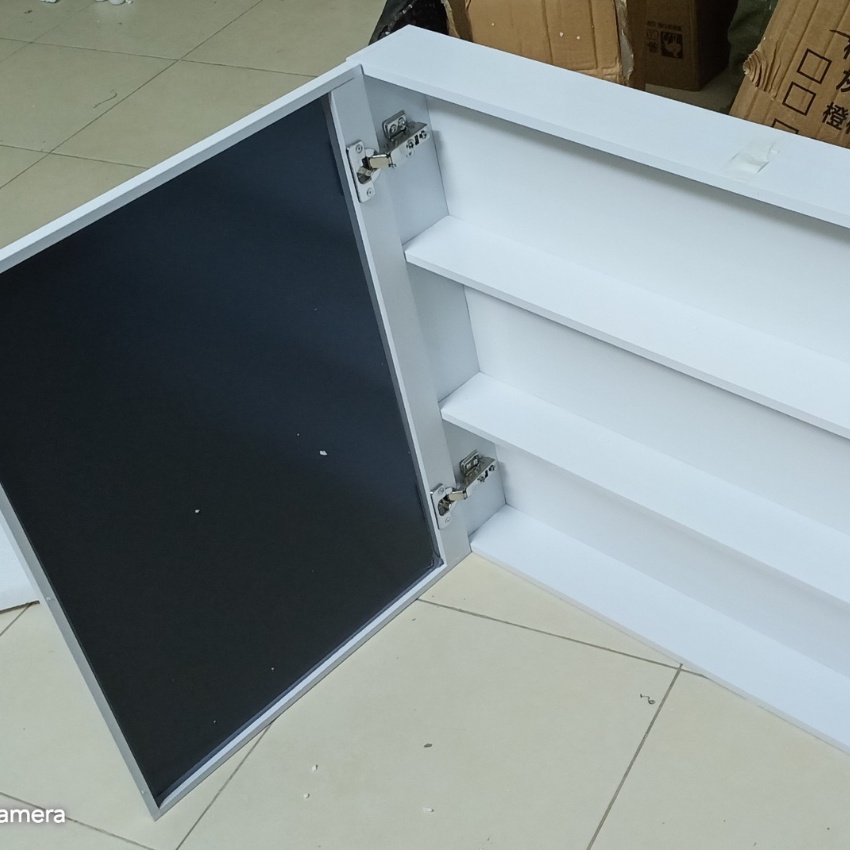 Tủ gương PVC phòng tắm treo tường cao cấp KORE099 - chịu nước không thấm nước, phong cách Bắc Âu