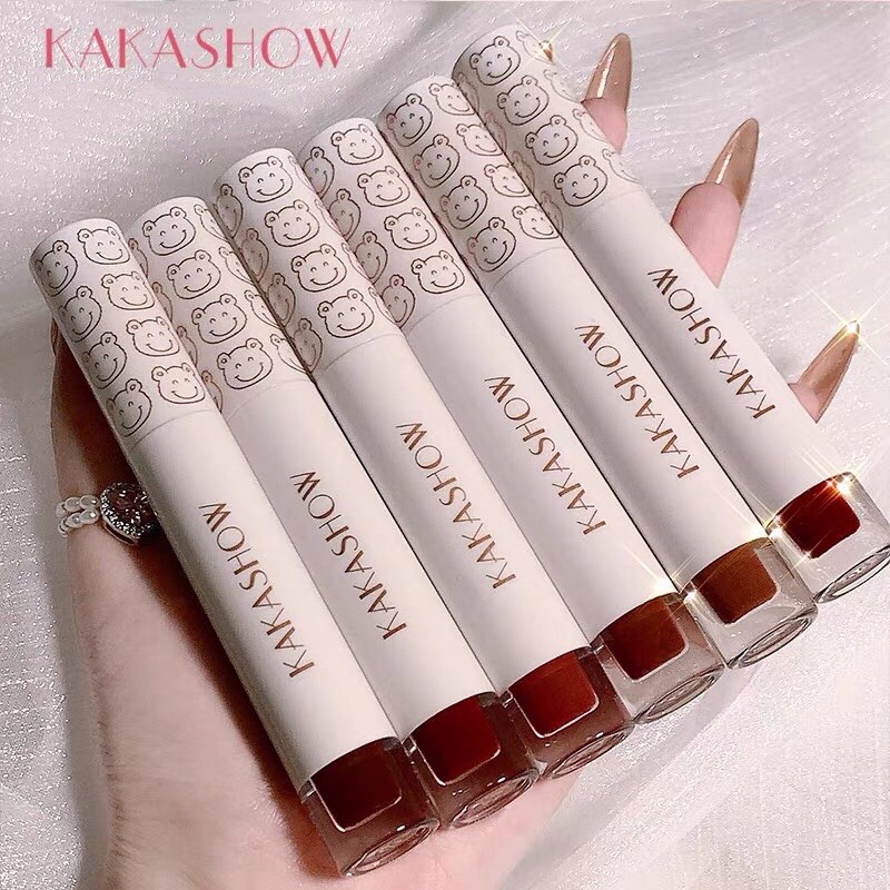 Son kem gấu KAKASHOW mịn lỳ lâu trôi Lovely Bear Lip Glaze KAKA06