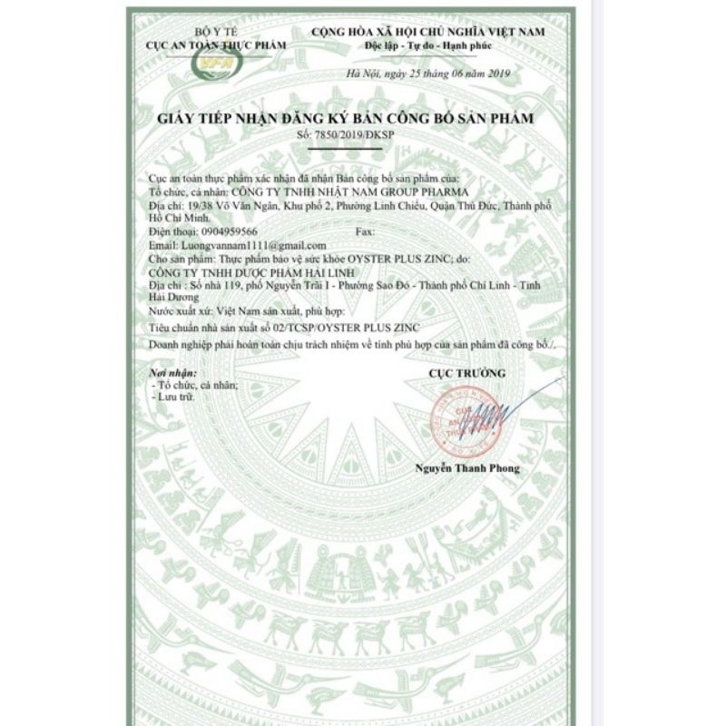 Date 2025- Tinh chất hàu Oyster plus Zinc - Tăng cường sinh lực nam - 60 viên