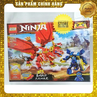 [Hot] Lego QS08-70764L Lắp Ráp Rồng Lửa 4 Đầu ( Có đèn , âm thanh - 660 Mảnh ) [ Có Sẵn ]