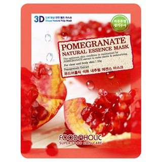 Mặt nạ 3D Dưỡng da tinh chất lựu đỏ FoodaHolic Pomegranate 23g