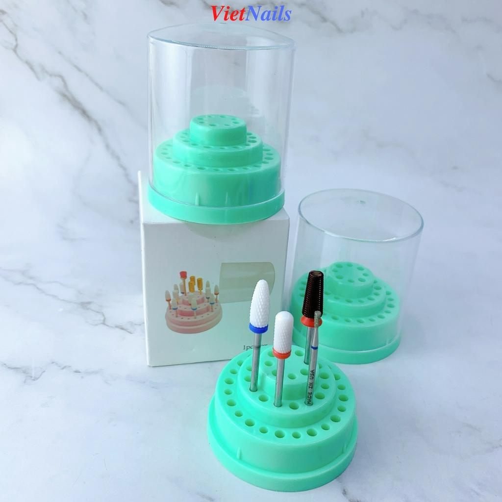 Hộp Cấm Đầu Mài Móng 48 Ô Nhỏ Gọn – Hộp Đựng Đầu Mài Móng