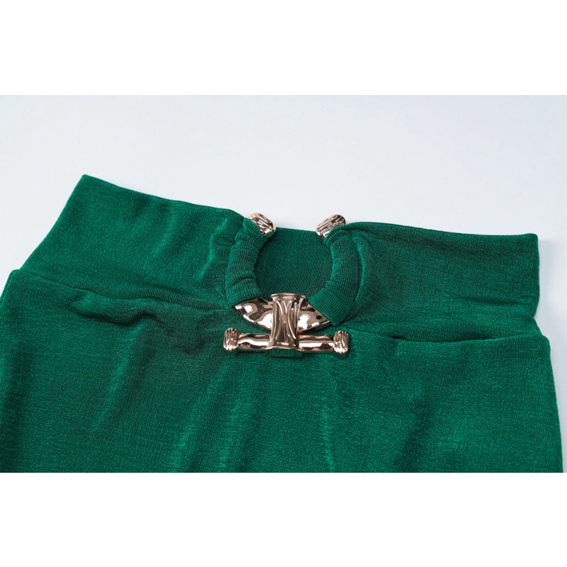 Set Áo Tay Dài Cổ Vuông Phối Chân Váy Lưng Cao Thời Trang Cá Tính Cho Nữ