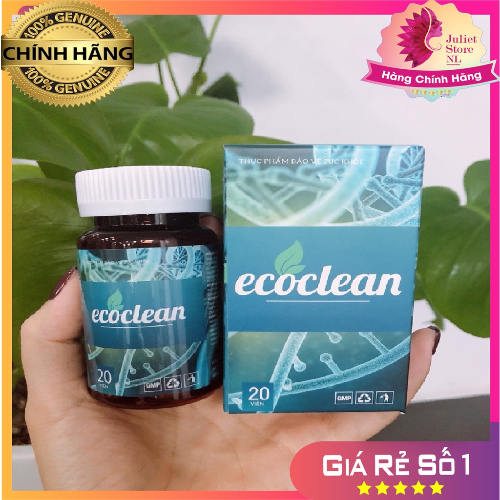 CHÍNH HÃNG ECOCLEAN VIÊN UỐNG DETOX THANH LỌC GIẢI ĐỘC CƠ THỂ, BỔ GAN THẬN,TIÊU DIỆT KÝ SINH TRÙNG CHÍNH HÃNG HIỆU QUẢ