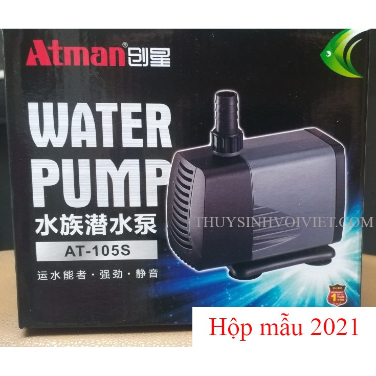 Máy Bơm Nước Hồ Cá Atman 105S công suất 37W dùng cho hồ cá cảnh, hòn non bộ