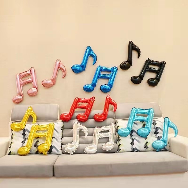 Bóng hình nốt nhạc trang trí sinh nhật, thôi nôi, decor