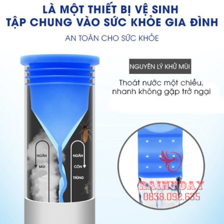 Bộ ống nắp phễu thoát sàn ngăn chặn chống mùi hôi cống thoát nước ngăn côn trùng