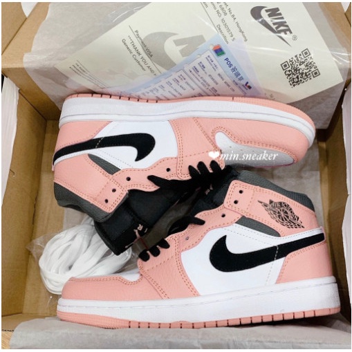 Giày Jodan Cao Cổ Màu Hồng Full Size Nữ | BigBuy360 - bigbuy360.vn