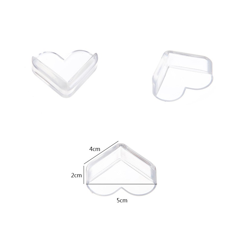 Bộ 4 miếng silicone bọc góc bàn , chống va chạm an toàn cho bé