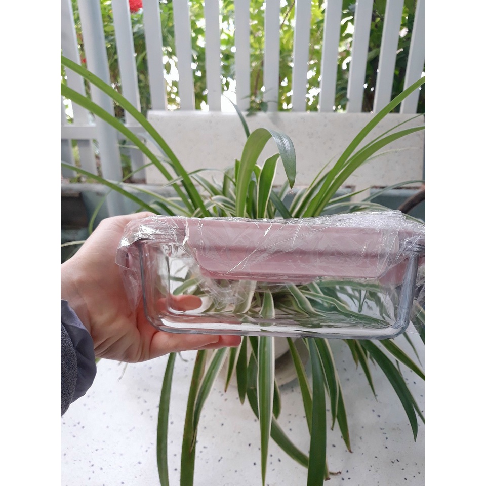 thố thủy tinh 1lit có nắp cực dày và đẹp chịu nhiệt