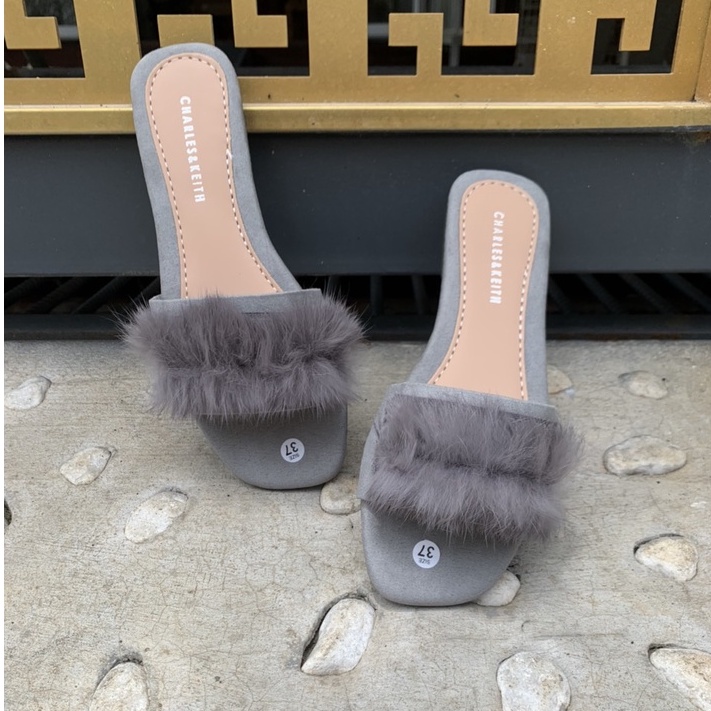 Dép lông quai ngang nữ thời trang shop sẵn đủ size 36-39, dép kiểu nữ thời trang