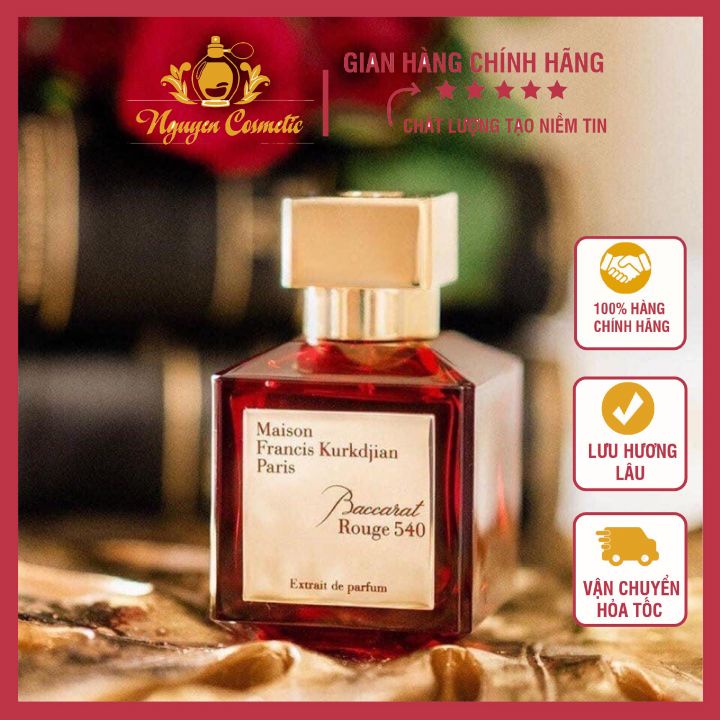 {BAO THƠM}Nước Hoa maison francis kurkdjian baccarat rouge 540 extrait de parfum ĐẲNG CẤP