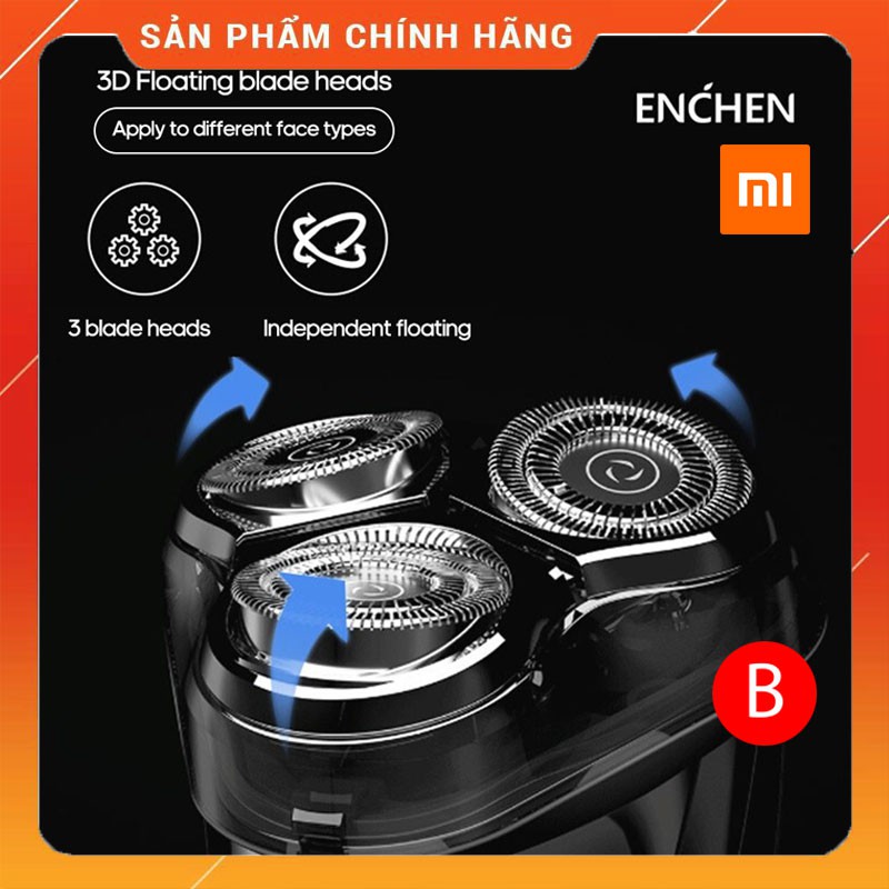 Máy cạo râu Xiaomi BlackStone 3D sạc điện USB cam kết Chính Hãng giá tốt(BH:6 tháng)