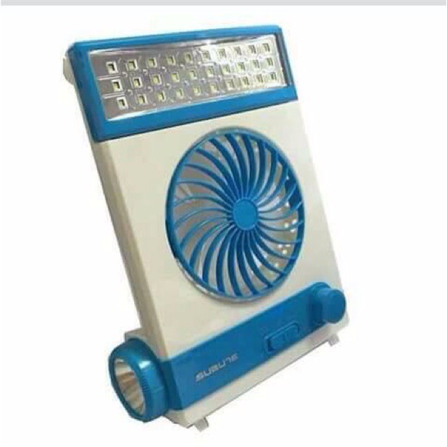 Quạt tích điện năng lượng mặt trời 4  in 1