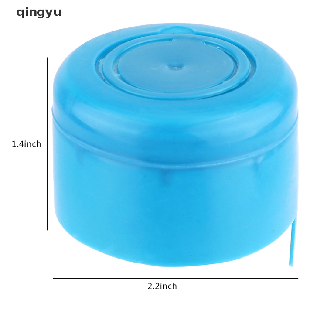 qingyu 5Pcs reusable water bottle snap on cap replacement for 55mm 3-5 gallon water jug PLI