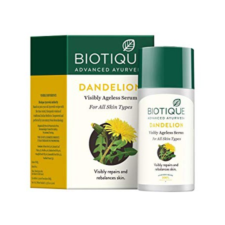 Serum Làm Sáng Da, chống lão hóa Biotique Bio Dandelion Visibly Ageless