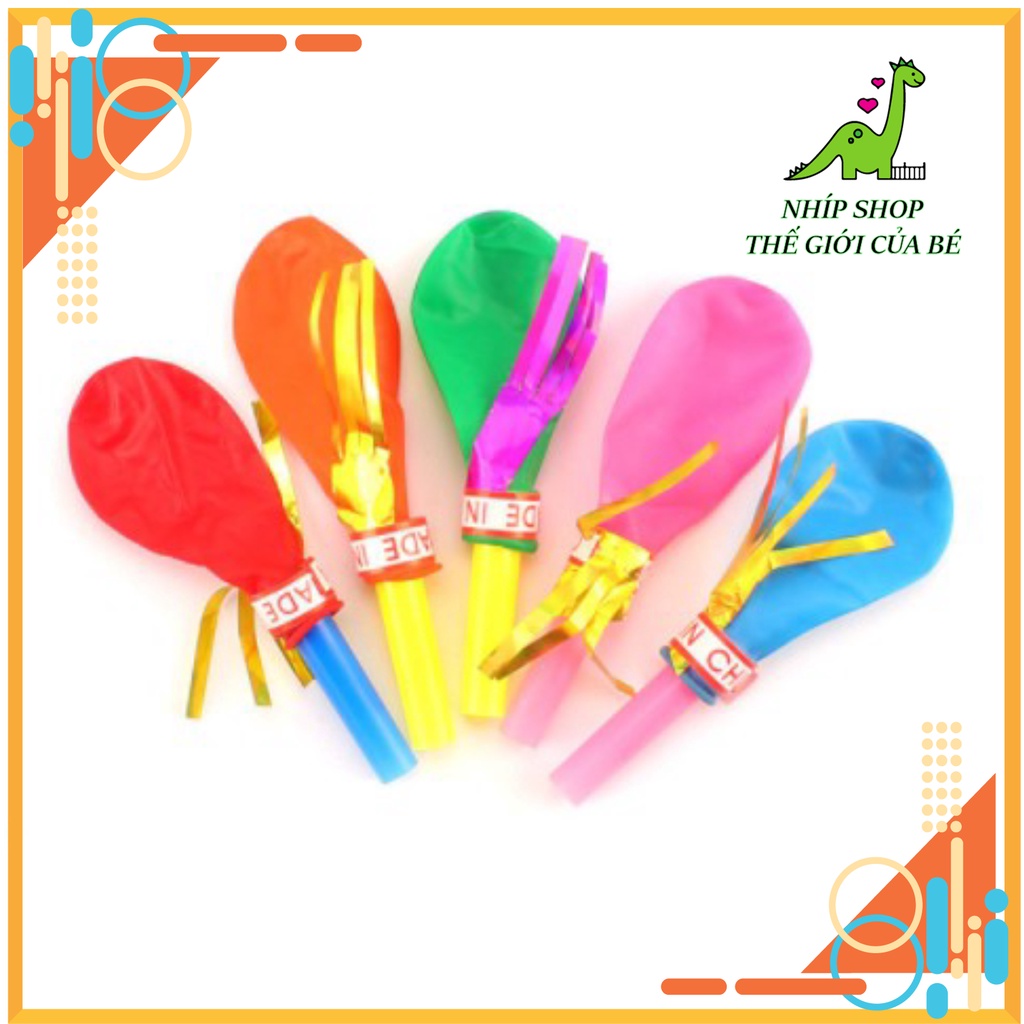 Còi Thổi Bóng Bay Cho Bé Vui Nhộn