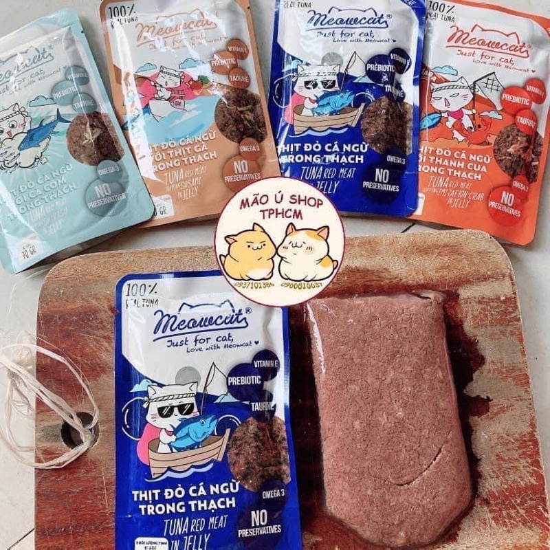COMBO 12 GÓI PATE MEOWCAT - PATE MÈO GÓI 70G