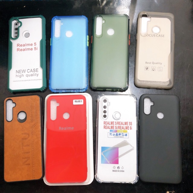 Ốp lưng Oppo Realme C3/ 5/ 5i/ 5s/ 6i trong chống sốc, chống sốc, đính đá và giả da | BigBuy360 - bigbuy360.vn