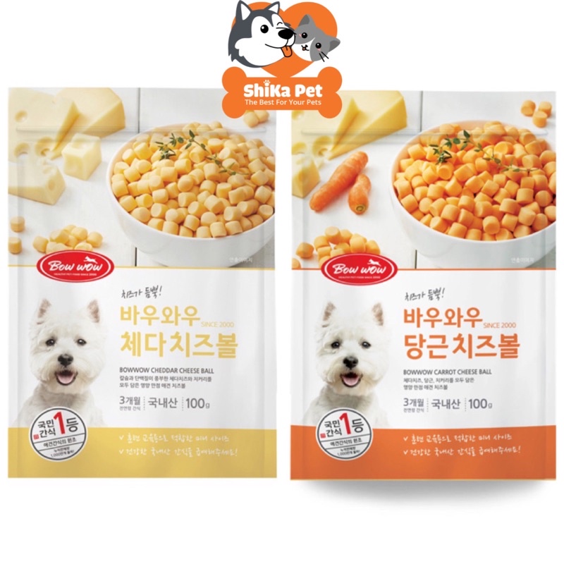 PHÔ MAI VIÊN BOWWOW CHO CHÓ, MÈO, HAMSTER 100G