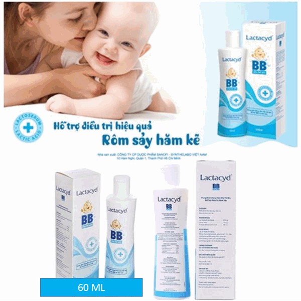 Sữa tắm gội cho bé Lactacyd BaBy 60ml - Giảm Rôm Sảy, Hăm Kẽ Vượt Trội - DATE: 2022 - LACTAYD