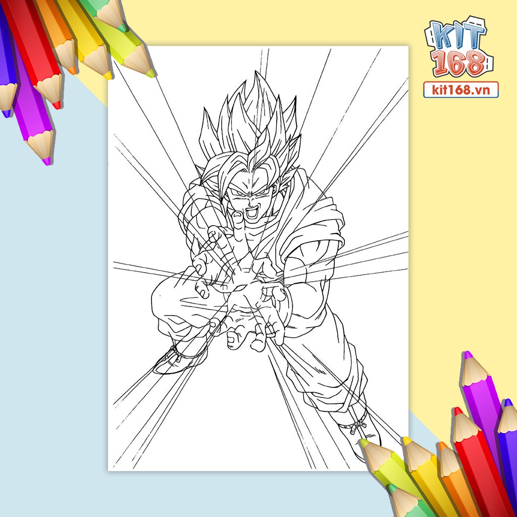 Tranh tô màu Dragon Ball TTM-0025