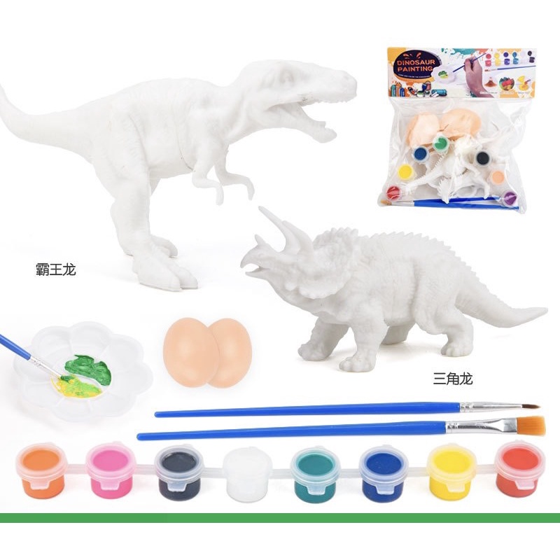 Bộ tô tượng cho bé làm bằng thạch cao kèm 6 màu an toàn giúp trẻ phát triển tư duy sáng tạo hiệu quả - MH: L12