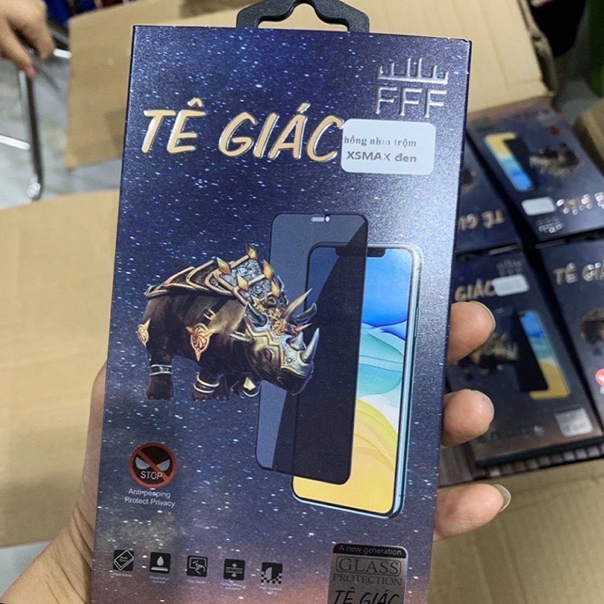 Kính chống nhìn trộm tê giác, dán cường lực đầy đủ mã từ iPhone 6P-->Iphone12 mini/promax - Uni Shop