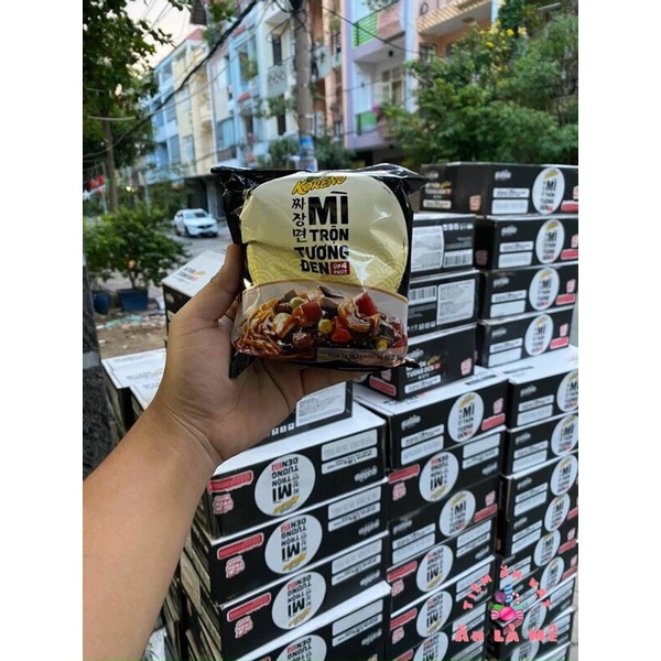 Mì Trộn Tương Đen Paldo Koreno Chajang ngon mê ly Tiệm ăn vặt ĂN LÀ MÊ