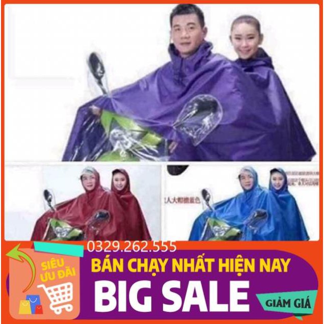 (Big Sale) Áo mưa vải dù phản quang loại 1 đầu và 2 đầu ( chống mưa hắt, vải dù siêu bền)