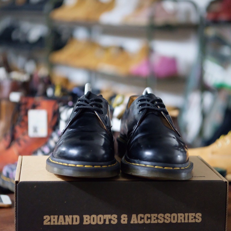 Giày Dr Martens 1461 Black Smooth - Size 42 - Chính hãng đã qua sử dung