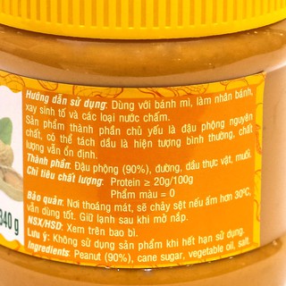 Bơ đậu phông hạt Peanut Butter 340g