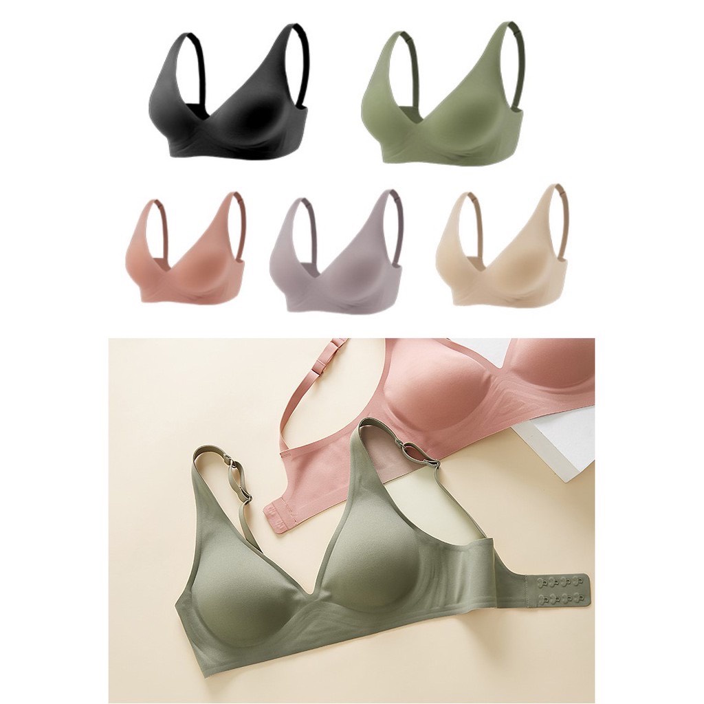 Áo Lót Nữ Đúc Su Non Cao Cấp Tàng Hình, Không Gọng, Mút Mỏng , Hàng Xuất Nhật Siêu Mềm Mịn (ALSU)