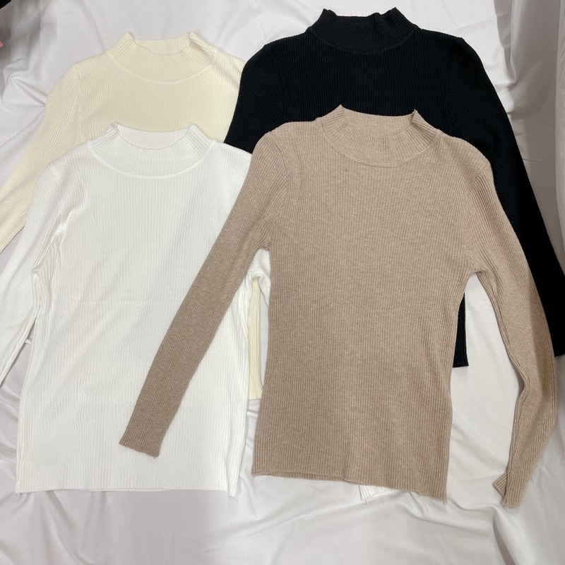 Áo len nữ cổ 3 phân cao cấp nhiều màu kiểu dáng Hàn Quốc | BigBuy360 - bigbuy360.vn