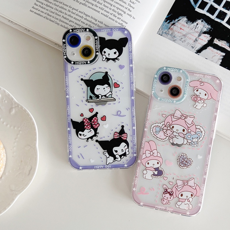 Ốp Điện Thoại Họa Tiết Hoạt Hình Kuromi Cho iPhone 14 Plus Pro Max 13 12 11 Pro Max X XR XS Max 8 7 Plus SE 2020