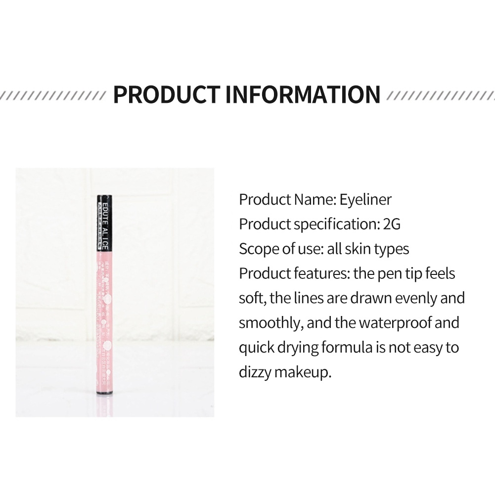 Wave Natural Silky Smooth Eyeliner, Không thấm nước, Chống mồ hôi, Nhanh khô, Lâu trôi