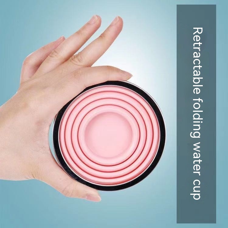 Cốc Súc Miệng Bằng Silicone Chống Sốc Có Thể Gấp Gọn Tiện Lợi