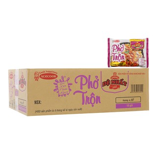 Thanh Hóa - Thùng 18 gói Phở trộn Đệ Nhất vị Bò - 18 gói x 84g