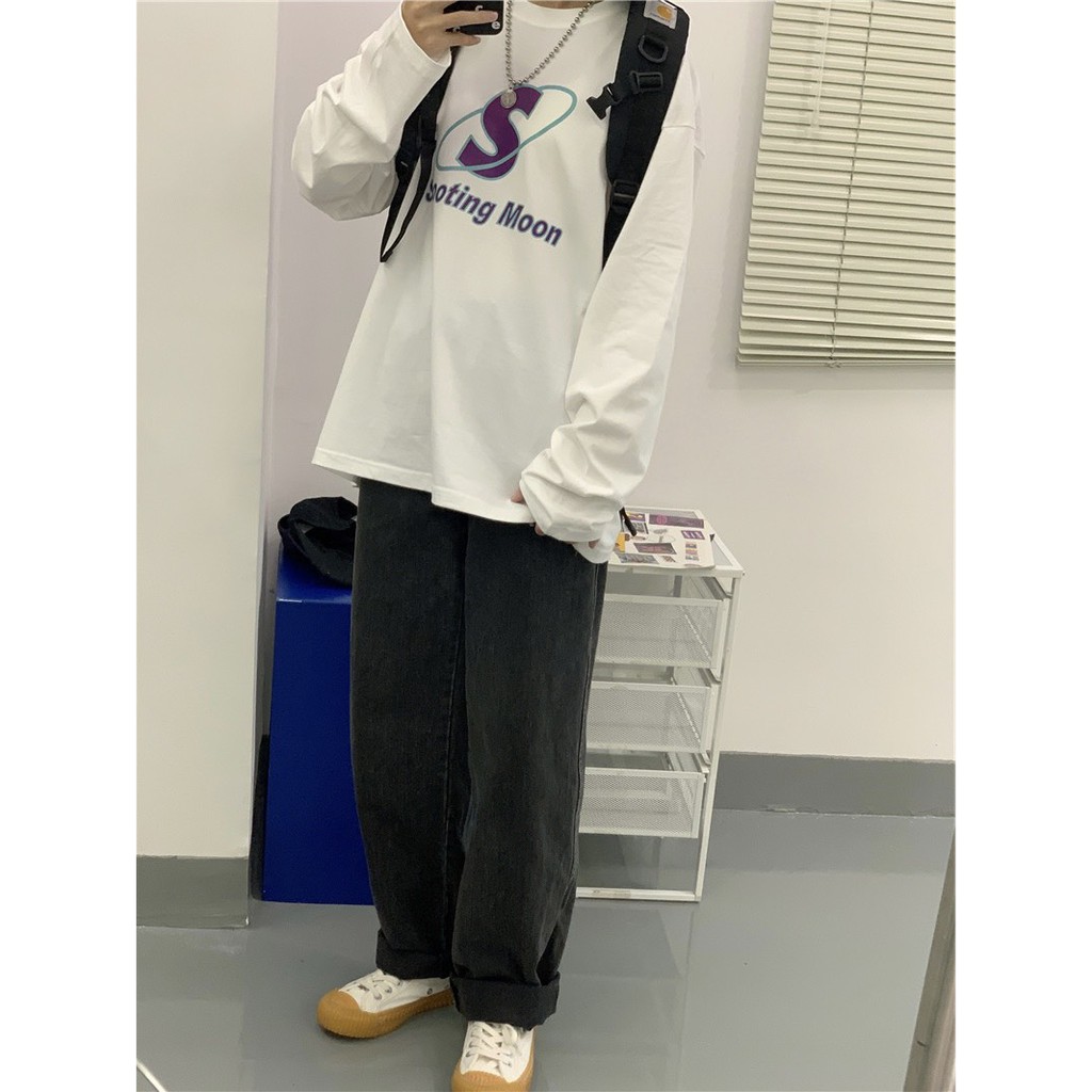 Áo thun tay dài form rộng Shooting NEKO.SG, Áo thun Streetwear Ulzzang SWT21