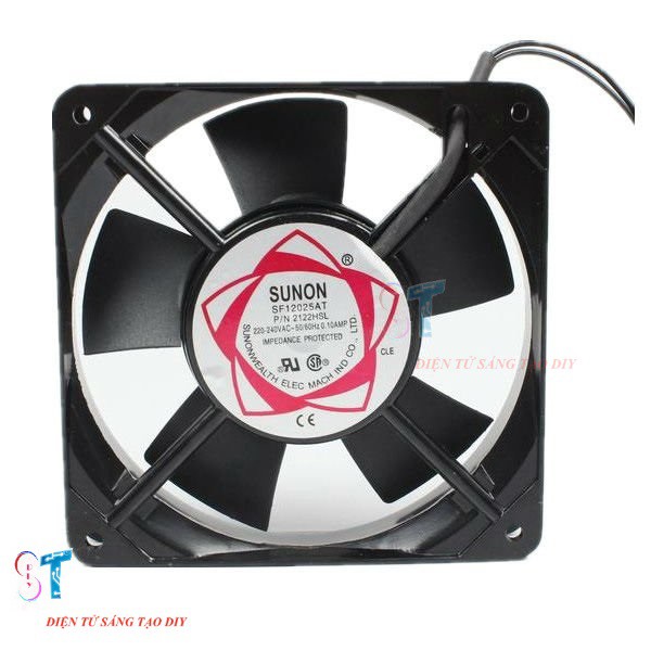 QUẠT TẢN NHIỆT 12X12X4CM 220VAC- 30W