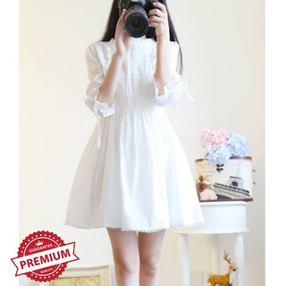 Đầm dáng xoè ulzzang Hàn Quốc trang nhã tinh tế