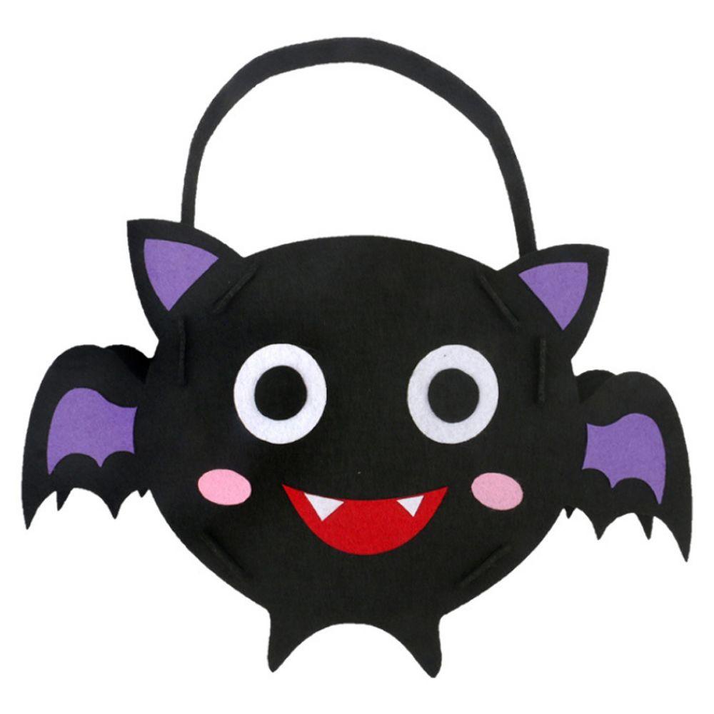 Túi Đựng Kẹo Halloween Hình Bí Ngô Hoạt Hình Dành Cho Trẻ Em
